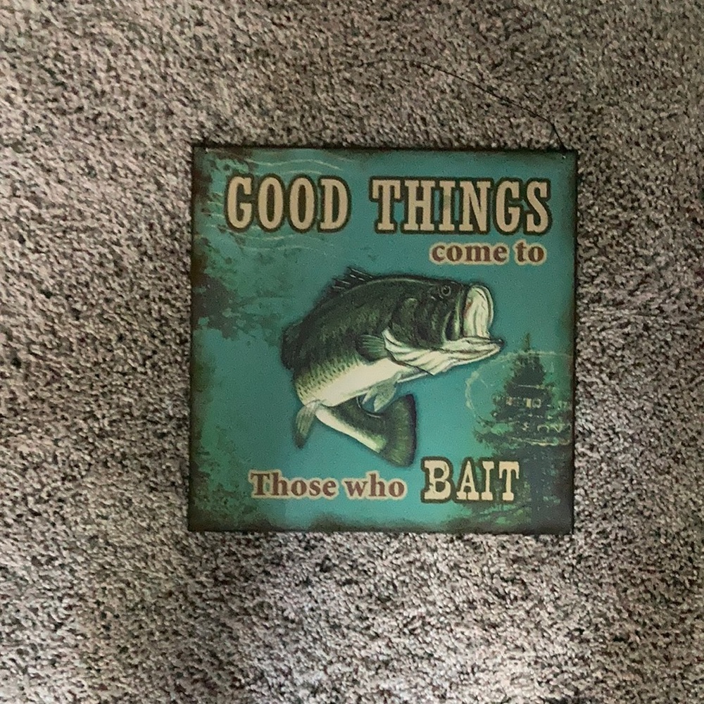 Metal hanging sign